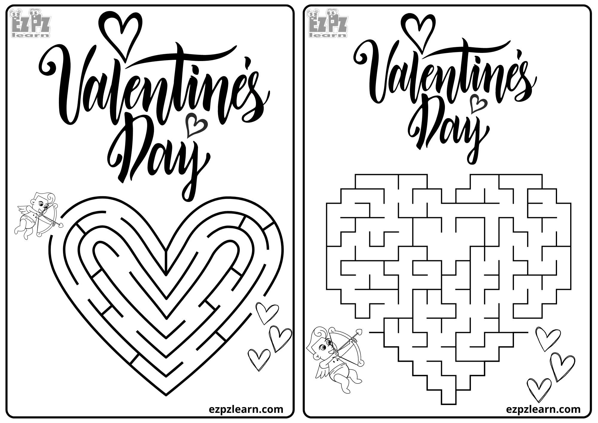 Maze For Valentine's Day PDF Download